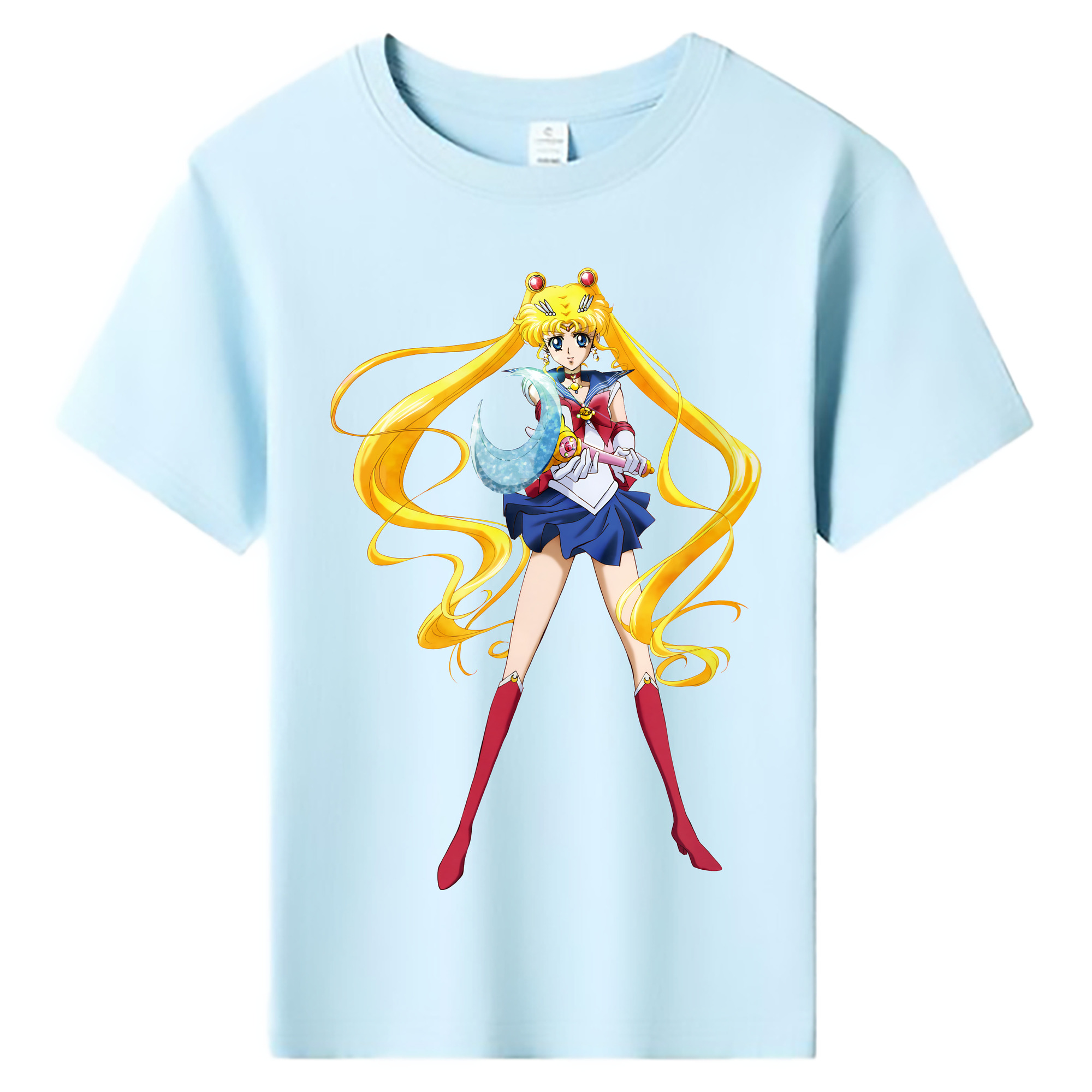 （画像用） 美少女戦士セーラームーン 月野 うさぎ つきの うさぎ Sailor Moon Tsukino Usagi 綿100％キッズTシャツ（フロントプリント）